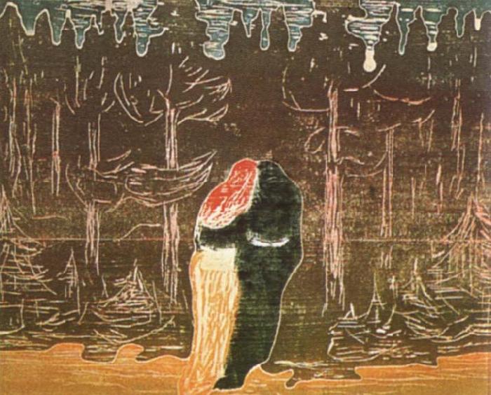 Edvard Munch Forest oil painting image